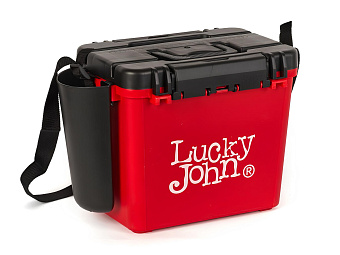 Ящик зимний Lucky John (6 частей) (380*260*315 мм) красно-черный